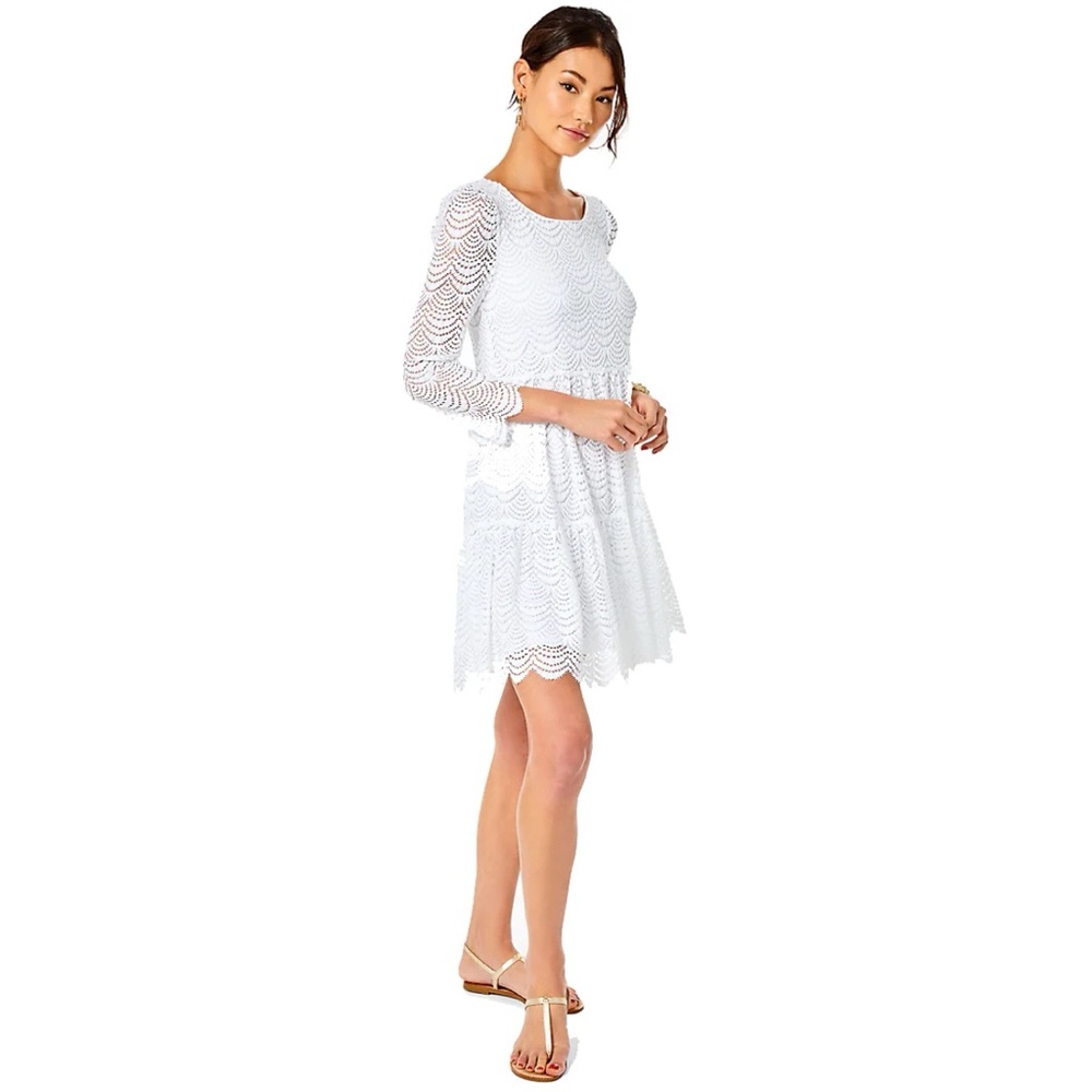 NEW Lilly Pulitzer Geanna Scallop Swing Dress - Picture 4 of 7